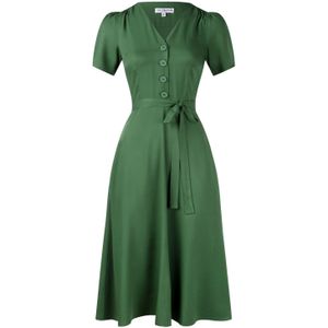 Swing jurk - Very Cherry - Groen - Maat L