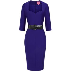 Strakke jurk - Glamour Bunny - Blauw/Kobalt