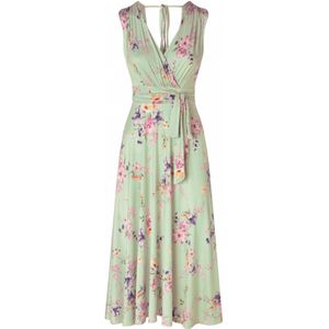 Swing jurk - Vintage Chic for Topvintage (Groen/Multicolour)