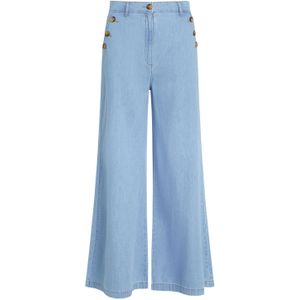 Pantalon dames - King Louie - Lichtblauw/Blauw - Maat 38