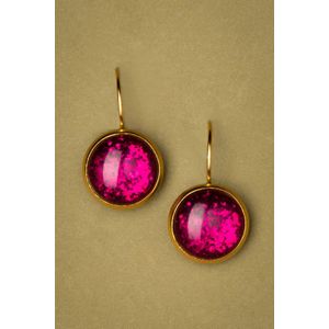 Oorbellen dames - Urban Hippies - Roze/Goud - Maat One size