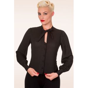 Blouse dames - Banned Retro - Zwart