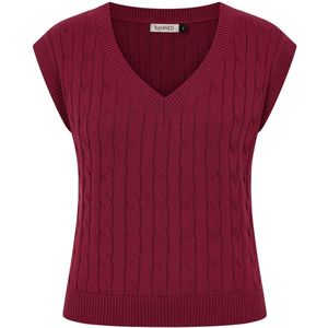Banned Retro - Gilet - Bordeauxrood - Mouwloos