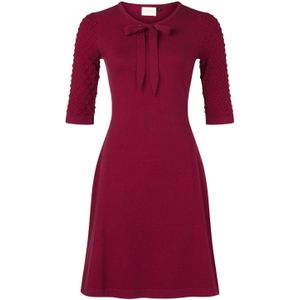 Topvintage - Boutique Collection - A-lijn Jurk - Rood/Bordeauxrood