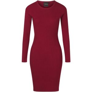 Strakke jurk - Topvintage Boutique Collection - Rood/Bordeauxrood