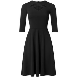 Swing jurk - Vintage Chic for Topvintage - Zwart