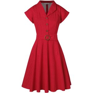 Swing jurk - Banned Retro - Rood - Maat S