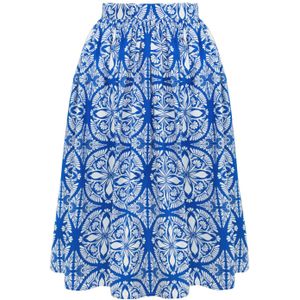 Swing rok - Bunny (Wit/Blauw)