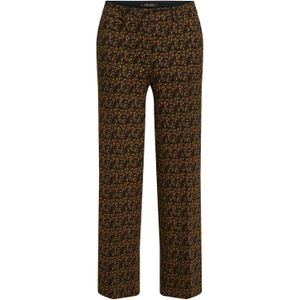 Pantalon dames - King Louie - Zwart/Rood/Multicolour - Maat 34