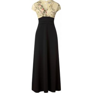 Maxi jurk - Vintage Chic for Topvintage (Zwart/Multicolour)