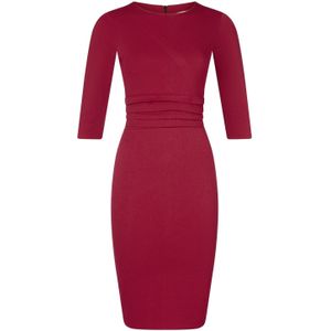 Strakke jurk - Vintage Chic for Topvintage - Rood/Bordeauxrood