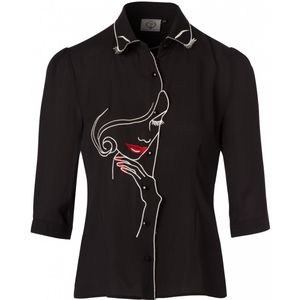 Top - Banned Retro - Zwart