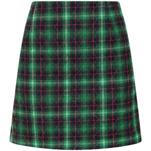 A-lijn rok - Louche - Groen/Donkergroen/Multicolour