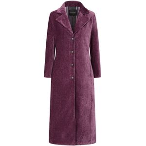 Surkana - Mantel - Paars - Gevoerd - Licht Gewatteerd