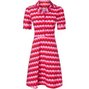 A lijn jurk - Tante Betsy (Rood/Roze)