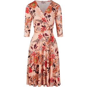 Swing jurk - Vintage Chic for Topvintage - Oranje/Multicolour