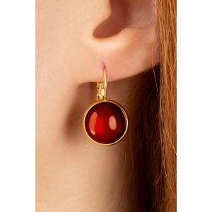Oorbellen dames - Urban Hippies - Rood/Goud - Maat One size