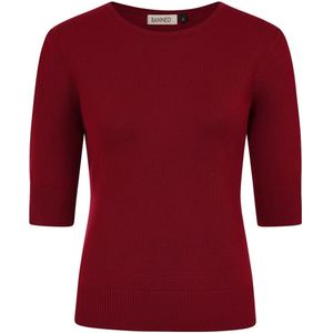 Trui dames - Banned Retro - Rood/Bordeauxrood - Maat S
