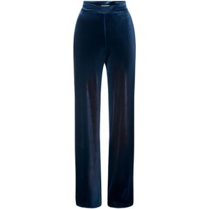 Pantalon dames - Vintage Chic for Topvintage - Blauw/Donkerblauw