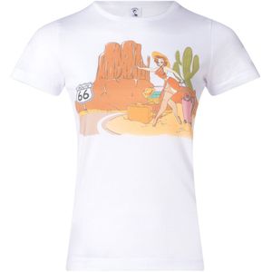 T-shirt - PinRock (Wit/Multicolour)