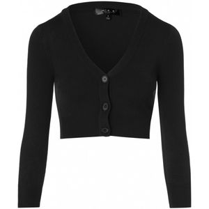 Vest dames - Mak Sweater - Zwart - Maat S