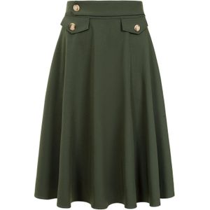 Swing rok - Banned Retro - Groen/Donkergroen