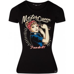 T-shirt - Queen Kerosin (Zwart/Multicolour)