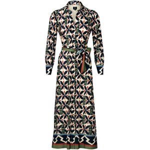 Maxi jurk - K-Design - Blauw/Donkerblauw/Multicolour