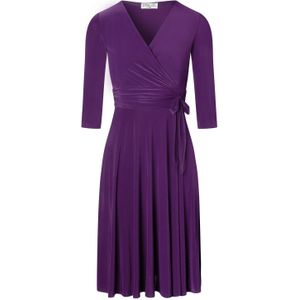 Swing jurk - Vintage Chic for Topvintage - Paars - Maat 20