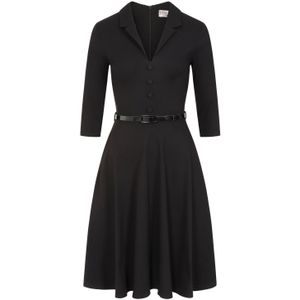 Swing jurk - Vintage Chic for Topvintage - Zwart