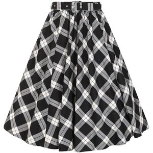 Swing rok - Hearts & Roses - Zwart/Wit