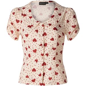 Blouse - Vixen (Rood/Creme/Multicolour)