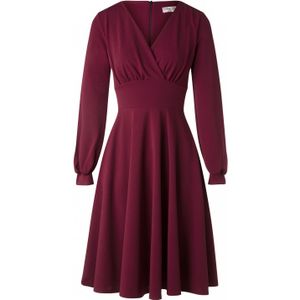 Swing jurk - Vintage Chic for Topvintage - Rood/Bordeauxrood - Maat 10