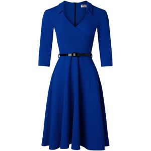 Swing jurk - Vintage Chic for Topvintage - Blauw/Kobalt