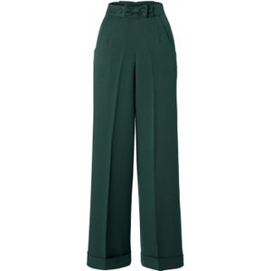 Pantalon dames - Banned Retro - Groen/Donkergroen - Maat L