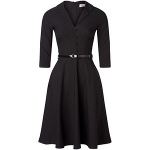 Swing - Vintage Chic for Topvintage - A-lijn Jurk - Zwart