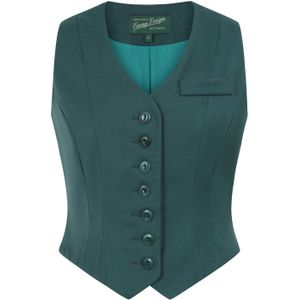 Gilet dames - Emmy Design - Blauw/Groen/Donkergroen