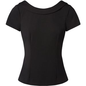 Top - Topvintage Boutique Collection - Zwart