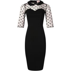 Strakke jurk - Topvintage Boutique Collection - Zwart