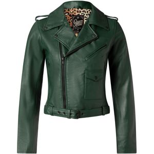 Jacket dames - Queen Kerosin - Groen/Donkergroen - Maat M