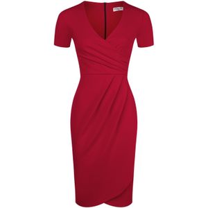 Strakke jurk - Vintage Chic for Topvintage - Rood - Maat 14