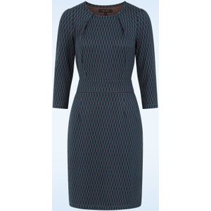 King Louie - A-lijn Jurk - Blauw/Multicolour