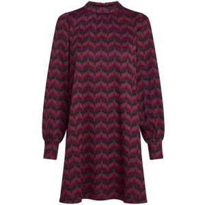 A-lijn jurk - King Louie - Rood/Bordeauxrood