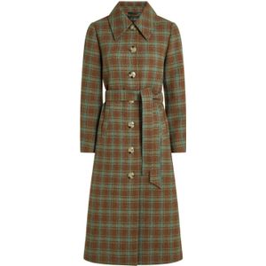 King Louie - Mantel - Lichtblauw/Blauw/Bruin - Dames