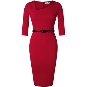 Strakke jurk - Vintage Chic for Topvintage - Rood