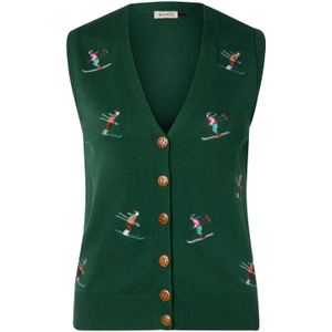 Banned Retro - Gilet - Groen/Donkergroen - Dames