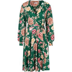 Swing jurk - Vintage Chic for Topvintage - Groen/Multicolour
