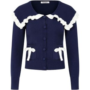 Vest dames - Glamorous - Blauw/Donkerblauw