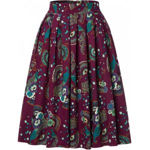 Swing rok - Banned Retro - Paars/Multicolour