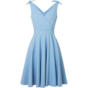 Swing jurk - Glamour Bunny - Lichtblauw/Blauw/Pastel - Maat S